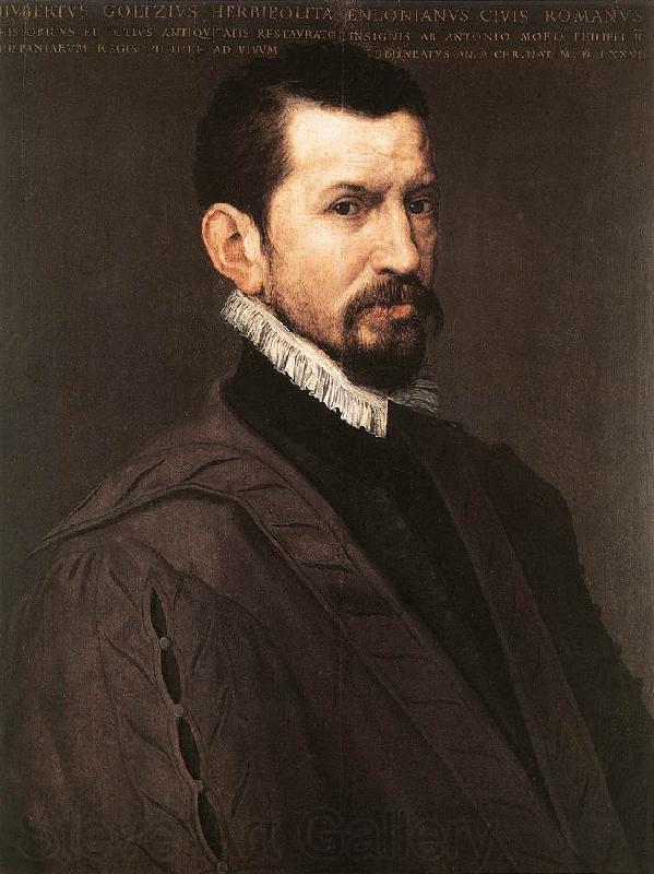 MOR VAN DASHORST, Anthonis Portrait of Hubert Goltzius g Spain oil painting art